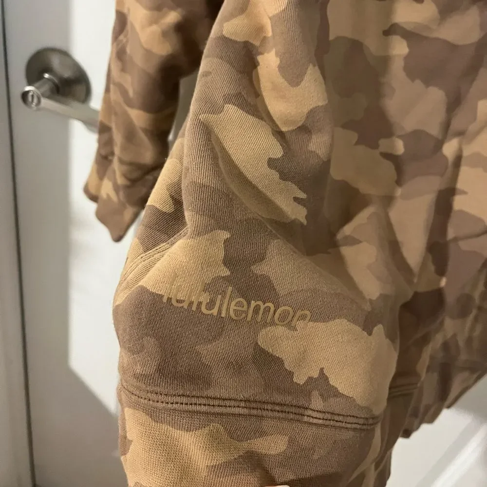 Lululemon Perfectly Oversized Crew Beige Camo